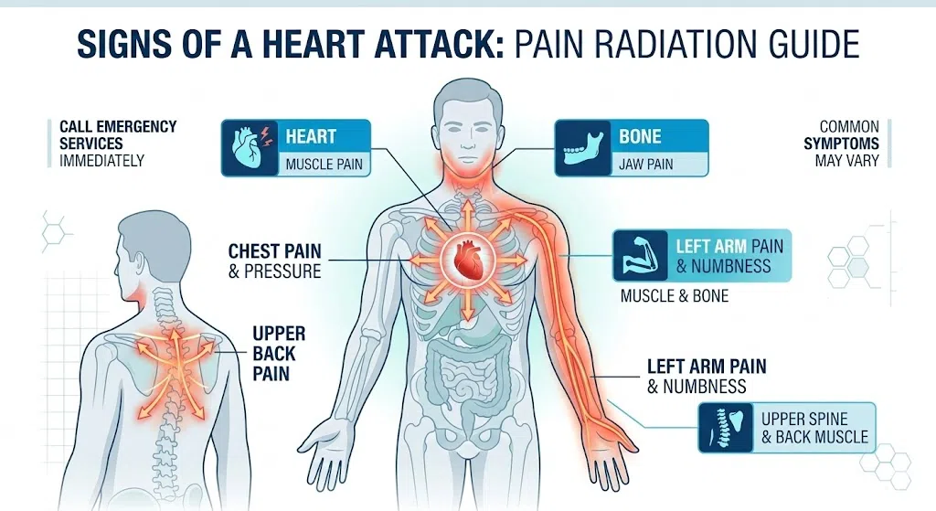 أعراض النوبة القلبية