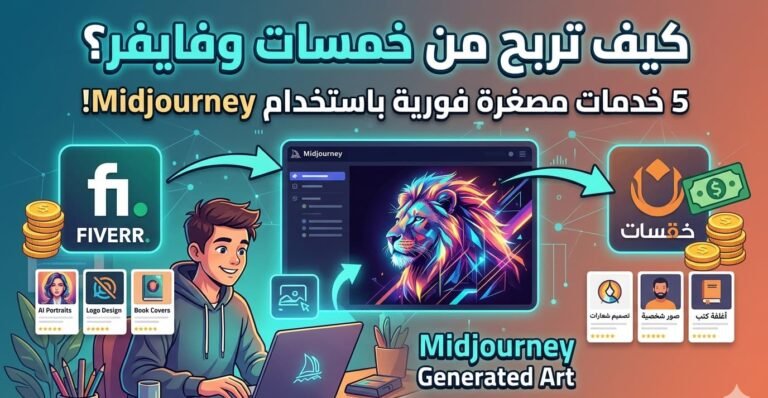 خدمات مصغرة على موقع خمسات وفايفر يمكنك تقديمها فوراً باستخدام Midjourney