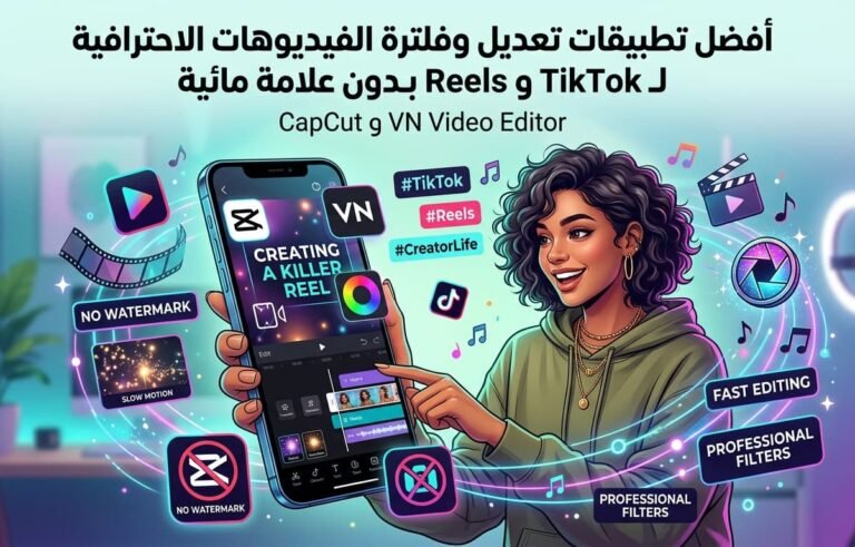 أفضل تطبيقات تعديل الفيديوهات على الهاتف لـ TikTok و Reels بدون علامة مائية