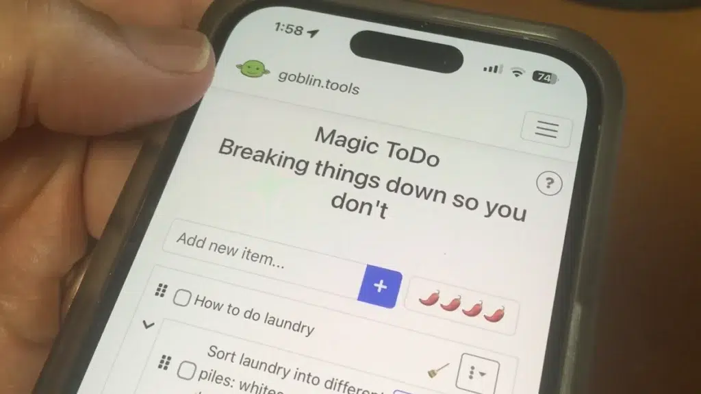 تطبيق Goblin Tools